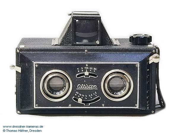 Altiscop-Stereokamera f�r 5 Stereoaufnahmen auf 120er Rollfilm (ca. 1937)