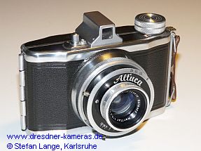 Altuca (6x6cm-Tubuskamera) mit Ludwig Meritar 3,5/75mm