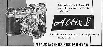 Altix V (Werbeanzeige 1958 - Ausschnitt)
