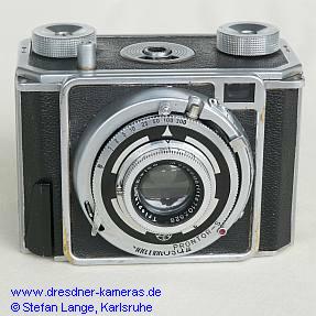 Mimosa II mit Trage�sen mit Prontor-S-Verschluss und Objektiv Meyer Trioplan 2,9/50