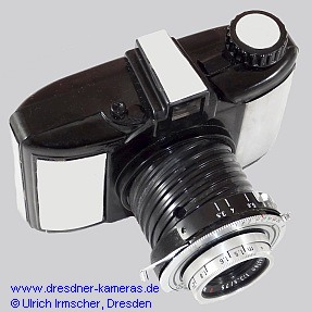 Umbau einer Pouva start mit Prontor-S-Verschluss (1s - 1/250s) und Trioplan 3,5/75