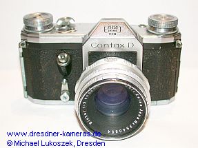 Contax D mit Biotar 1:2 f=58mm - sp�te Ausf�hrung mit gro�en Filmtransportkn�pfen