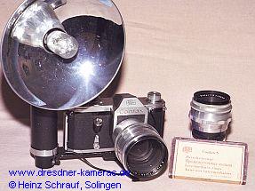 Contax S mit Vakublitzlampe