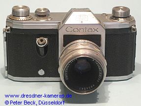 Contax S Ausf�hrung D #1892 mit Tessar 1:2,8/50; mit Blindabdeckung an Stelle des Vorlaufwerkes