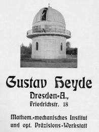 G. Heyde,  Sternwarte 1909