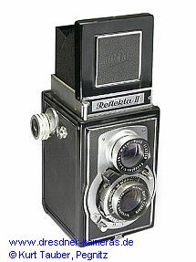 Welta Reflekta II, ab 1950 (mit Meyer Trioplan 1:3,5/75mm und Cludor-Verschluss)