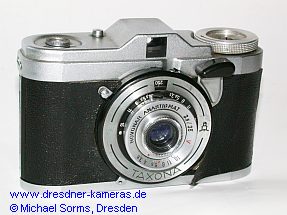 Zeiss Ikon Taxona (sp�te Version um 1956 mit Aluminium-R�ckspulknopf und dort eingelassenem Gewinde zum Deponieren eines Filters)