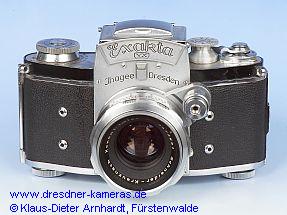 fr�he Exakta VX #692062 mit Schneider Xenon 1,9/50 und doppelpoligen Blitzbuchsen (1951)