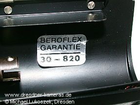 Exa 1b (Exportversion mit Beroflex-Garantie-Siegel, nur 1200 St�ck im Jahr 1982)