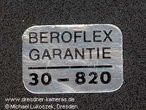 Exa 1b (Exportversion mit Beroflex-Garantie-Siegel, nur 1200 St�ck im Jahr 1982)