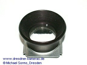 Augenmuschel - fr�hes Modell von 1952 aus schwarz eloxiertem Aluminium