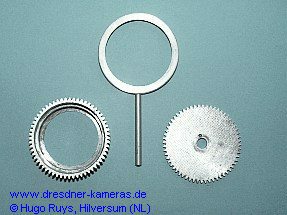 passende �berwurfringe (Bestandteil des UW-Geh�uses) f�r das Meritar zur Fokussierung und Blendeneinstellung