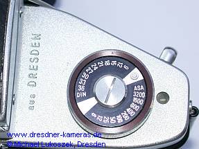 Exakta VX 500 mit Deckkappengravur �aus Dresden� (1969-1971)