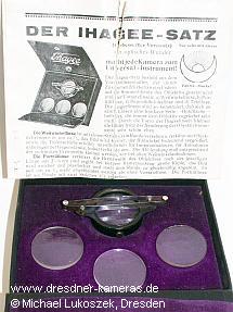 Ihagee-Satz (verbesserter Vera-Vorsatzlinsensatz)