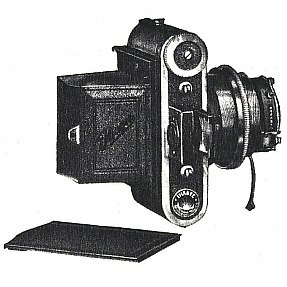 Ihagee-Parvola Nr. 1550 mit Plattenr�ckwand (Version mit Schnellspannhebel, Ihagee-Katalog 1935)