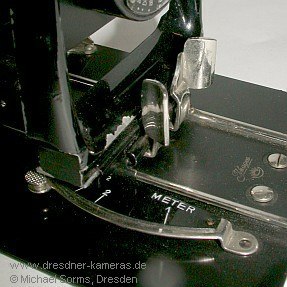 Ihagee-Photoklapp Viktor 520, Radialhebel zur Fokussierung