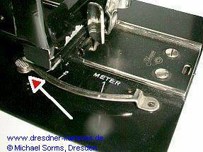 Fokussierung mittels Radialhebel am Laufboden: Ihagee Photoklapp-Viktor Nr. 520