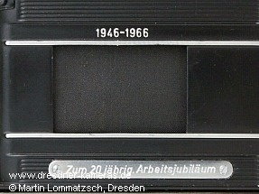 Jubil�umskamera Exakta Varex IIb "Zum 20 j�hrig. Arbeitsjubil�um"