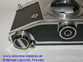 Exakta VX 100 #TK 0017 mit schwarz eloxierten Kn�pfen