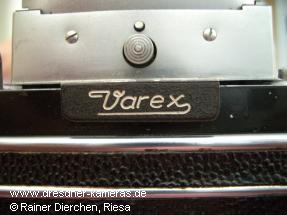 Exa Varex Handmodell; ungew�hliche Varex-Gravur am Lichtschacht