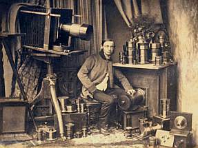 Hermann Krone in seinem Atelier (Selbstportrait 1858)