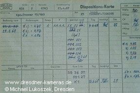 Dispositionskarte aus dem Jenaer Archiv
