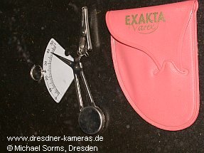 Briefwaage mit Etui und Exakta-Varex-Aufdruck