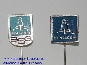 BSG Pentacon- und Pentacon-Anstecknadeln