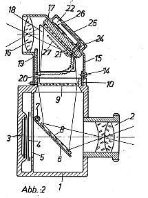 Patentzeichnungen D.R.P. 57a/736�468: Spiegelreflexkamera mit Fotometer