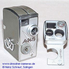 AK 8 - zweite Ausf�hrung ab 1957 mit Aluminiumfrontblende und ABEFOT-Belichtungsmessansatz