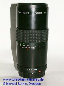 Pentacon Prakticar 4/200