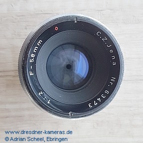 C.Z. Jena 1:2 F=58mm Nr. 63473, Namensvariante des Biotar 2/58