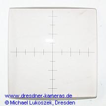 Bildfeldlinse mattiert, mit Achsenkreuz