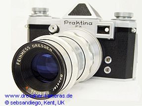 Feinmess Bonotar 1:4,5/105 in der seltenen Ausf�hrung f�r Praktina-Bajonett