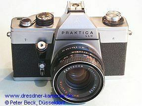 Praktica LLC, weltweit erstmals elektrische �bertragung des Blendenwertes und TTL-Messung  bei Offenblende