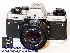 Praktica B 200 chrome with smooth leatherette