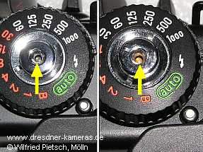 Praktica BX 20 S - Comparisation of the regular (left) and the Japan (far-east) -variant (right)