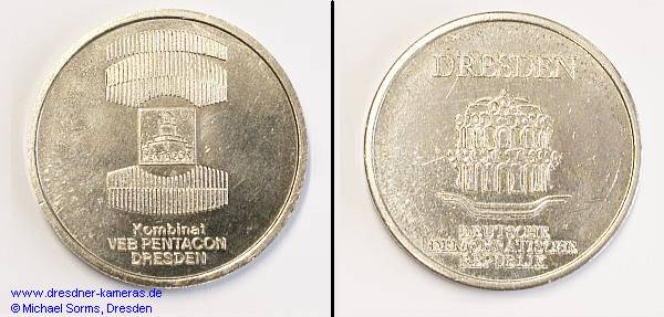 Medaille Kombinat Pentacon Dresden (vor 1985)