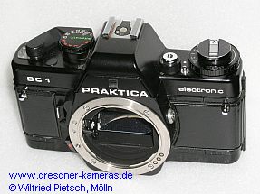 Praktica BC1 #3900137 - Unikat einer BC1 mit linksseitiger Ausl�sung, gefertigt in der Abteilung Musterbau des Kombinates VEB Pentacon