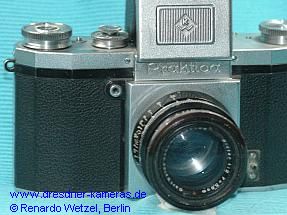 Praktica mit extrem ungew�hnlichen Objektivanschluss (Au�enbereich M42x1 und Innenbereich M40x1)