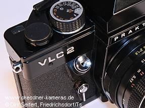 Praktica VLC 2 - Prototyp mit ver�nderten Bedienelementen und erhabenen aufgesetzten Metallbuchstaben �VLC 2�