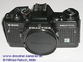 Praktica B 200 with printed label Cattaneo (2nd version with quick-release-lever of plastics)