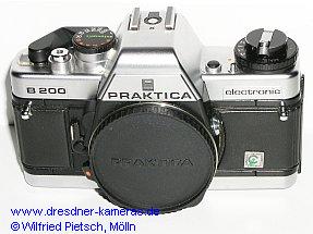 Praktica B 200 chrome with printed label Cattaneo