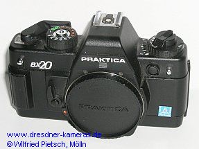 Praktica BX 20 with label Pentacon Italia
