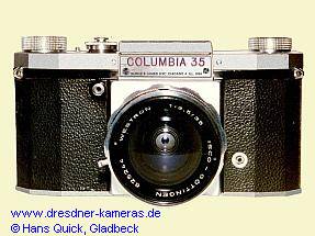 COLUMBIA 35 (Praktica FX) Distributor Burke & James, Chicago