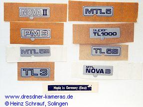 Stickers for cameras, sold in Geat Britain