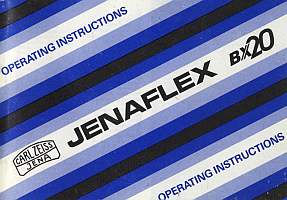 Manual of Jenaflex BX 20