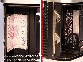 Praktica MTL 3 with warranty-stickers Cattaneo