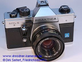 Praktica MTL 5 with label Pentacon italia