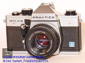Praktica MTL 5 B with label Pentacon Italia
